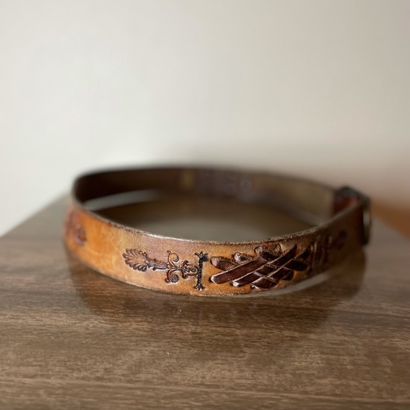 Vintage Leather Belt - Picture 1 of 3